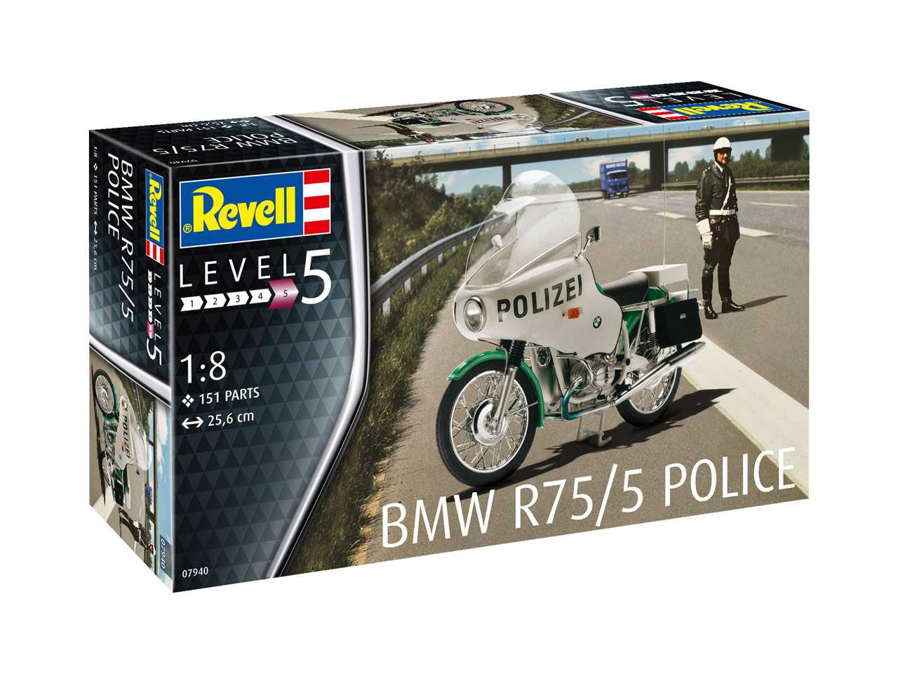 Plastic ModelKit motorka 07940 - BMW R75/5 Police (1:8)