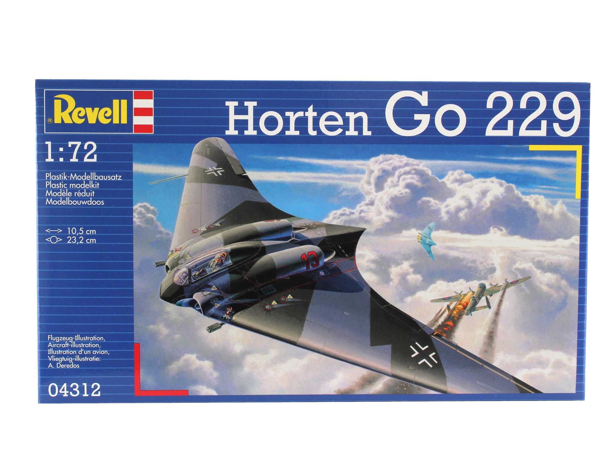 Fotografie Plastic ModelKit letadlo 04312 - Horten Go-229 (1:72)