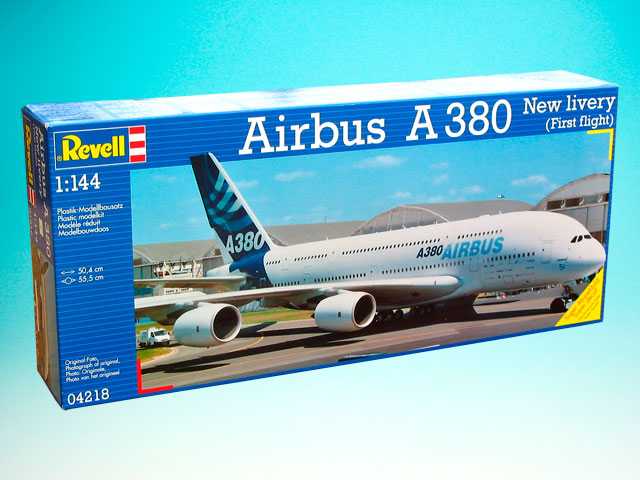 Fotografie Plastic ModelKit letadlo 04218 - Airbus A380 "New Livery" (1:144)