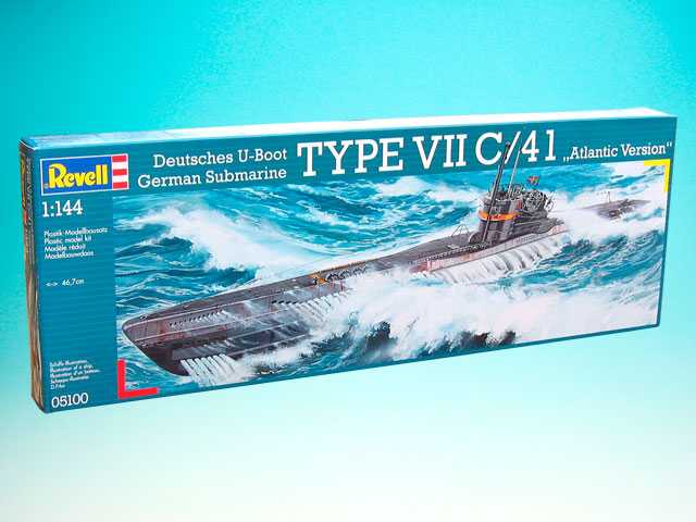 Plastic ModelKit ponorka 05100 - Submarine Type VII C/41 (1:144)