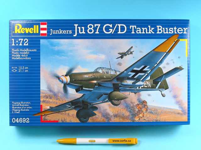 Plastic ModelKit letadlo 04692 - Junkers Ju87 G/D Tank Buster (1:72)