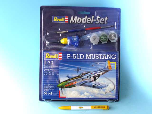 Fotografie ModelSet letadlo 64148 - P-51D Mustang (1:72)