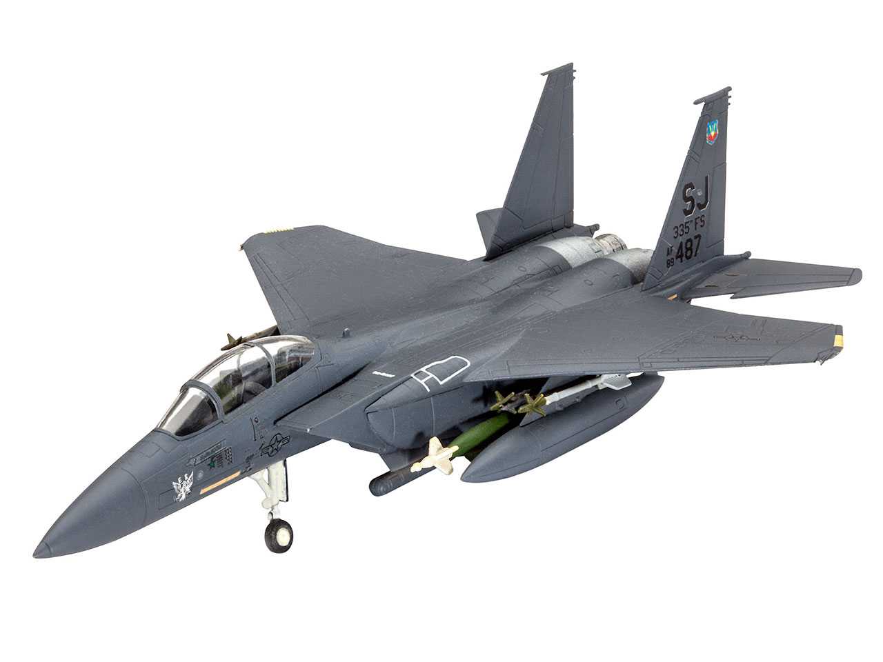 Fotografie Plastic ModelKit letadlo 03972 - F-15E Strike Eagle & Bombs (1:144)