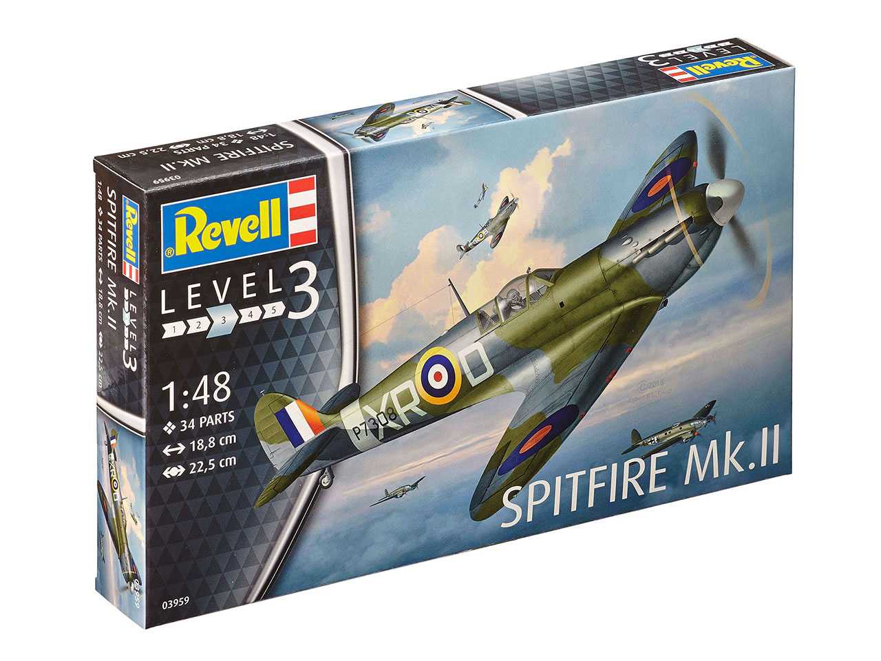 Fotografie Plastic ModelKit letadlo 03959 - Supermarine Spitfire Mk. II (1:48)