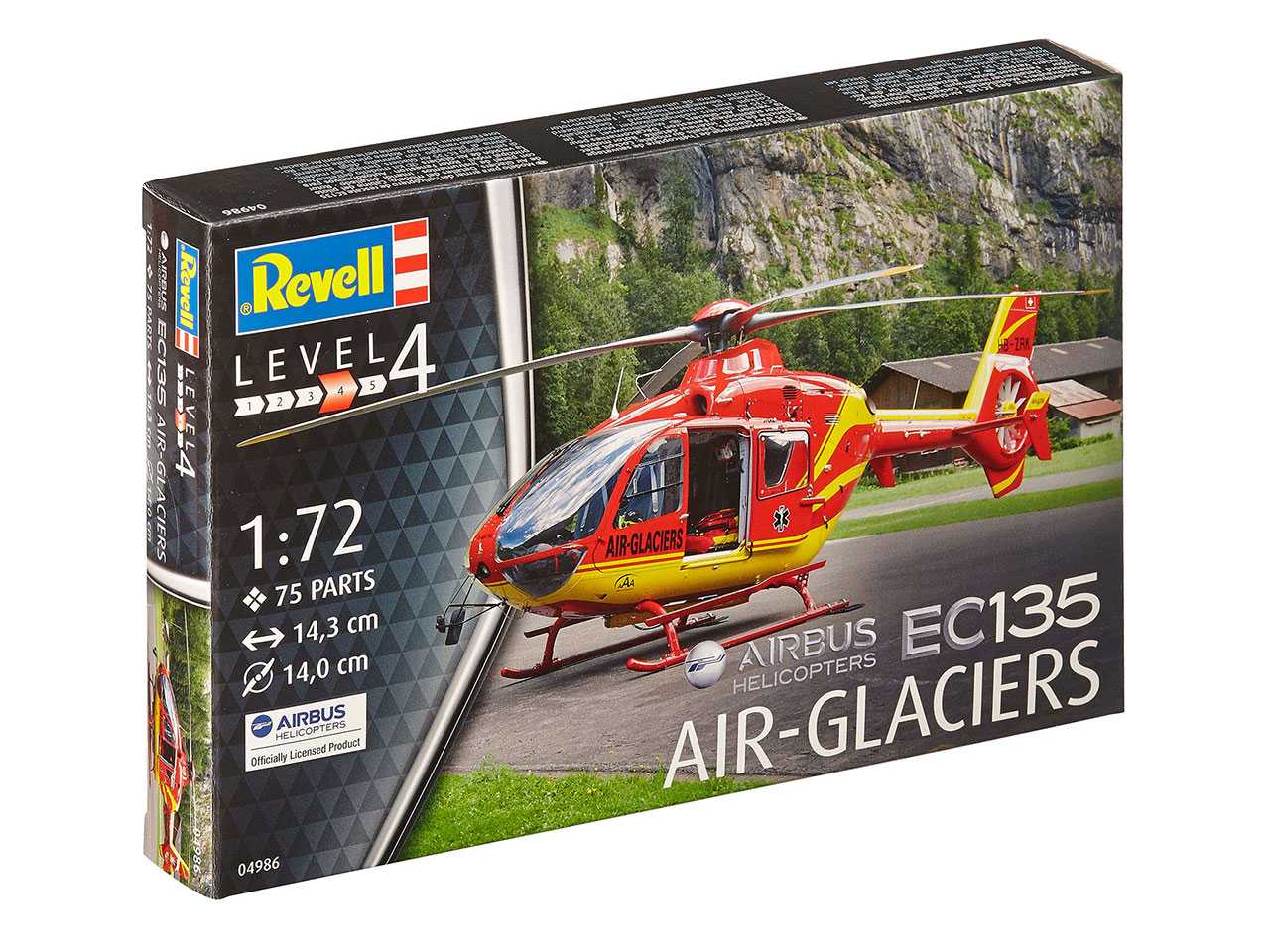 Fotografie Plastic ModelKit vrtulník 04986 - EC 135 Air Glaciers (1:72)