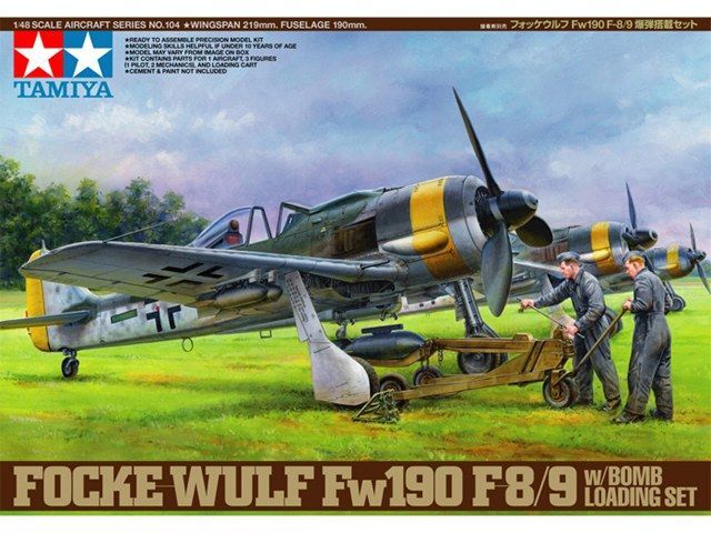 1/48 Focke-Wulf Fw190 F-8/9 w/bomb loading set