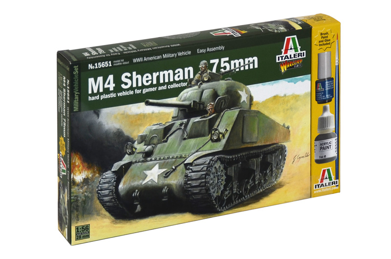 Wargames tank 15751 - M4 SHERMAN 75mm (1:56)