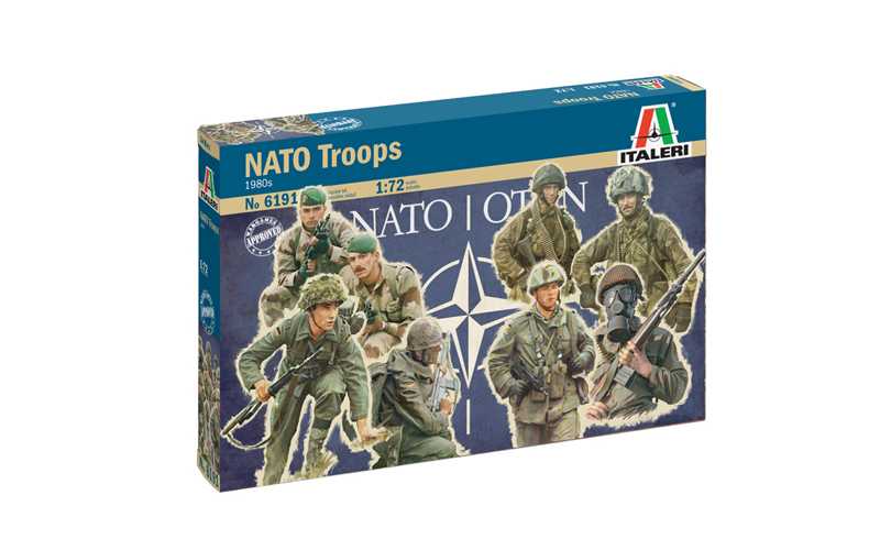 Fotografie Model Kit figurky 6191 - NATO TROOPS (1980s) (1:72)