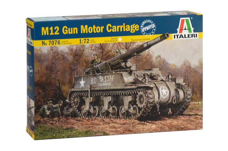 Fotografie Model Kit tank 7076 - M12 Gun Motor Carriage (1:72)