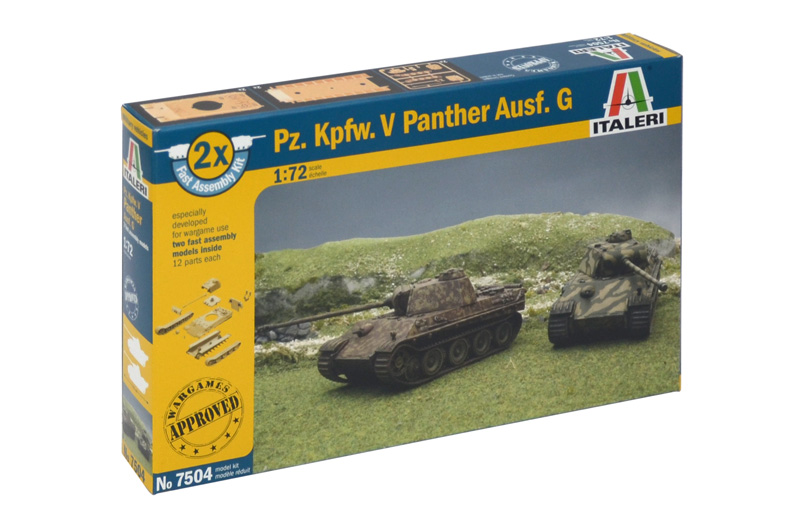 Fast Assembly tanky 7504 - Pz.Kpfw.V PANTHER Ausf.G (1:72)