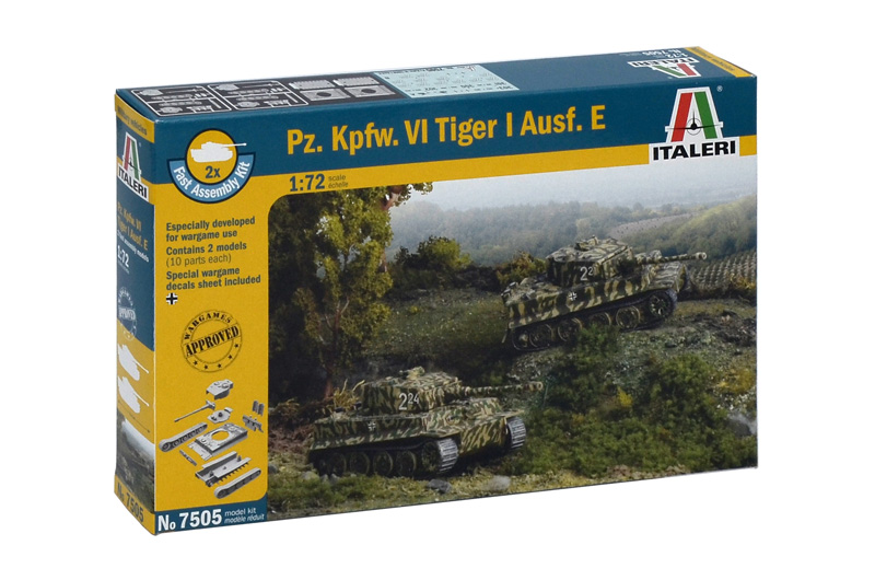 Fast Assembly tanky 7505 - Pz.Kpfw.VI TIGER I Ausf.E (1:72)