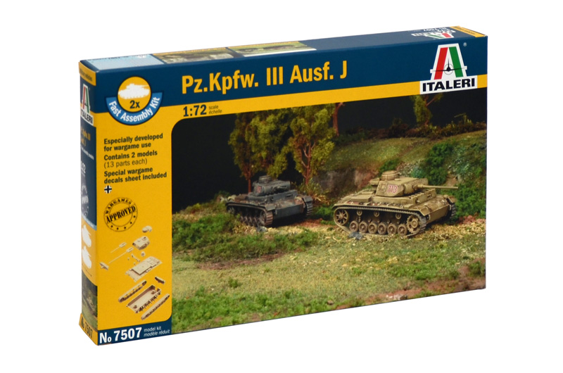 Fotografie Fast Assembly tanky 7507 - Pz.Kpfw.III Ausf.J (1:72)