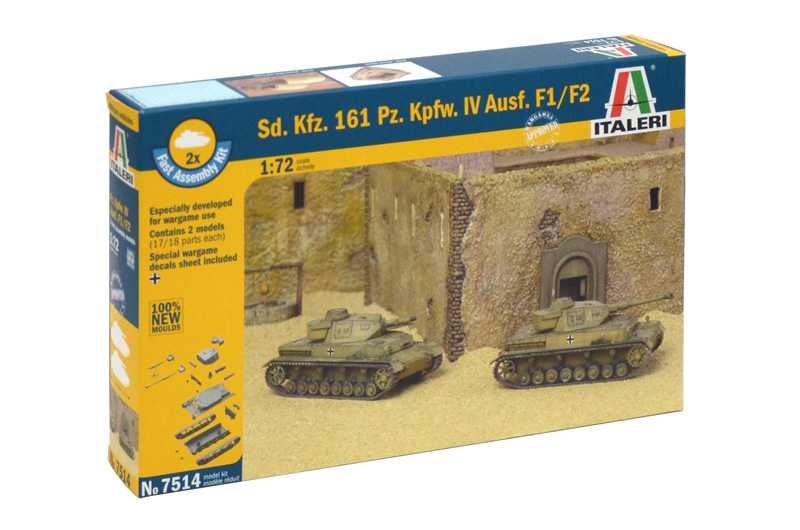 Fast Assembly tanky 7514 - Sd.Kfz.161 Pz.Kpfw.IV Ausf. F1/F2 (1:72)