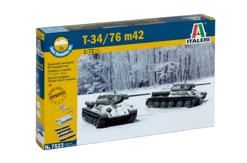 Fotografie Fast Assembly tanky 7523 - T 34 / 76 m42 (1:72)