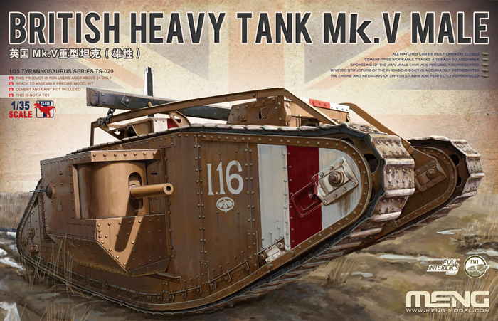 Fotografie 1/35 British Heavy Tank MK.V Male