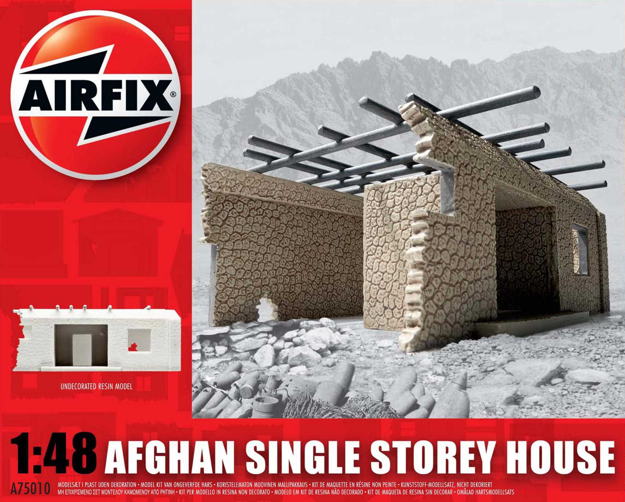 Fotografie Classic Kit budova A75010 - Afghan Single Storey House (1:48)
