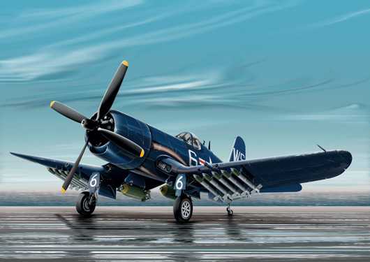 Fotografie Model Kit letadlo 0062 - F4U-4B CORSAIR (1:72)