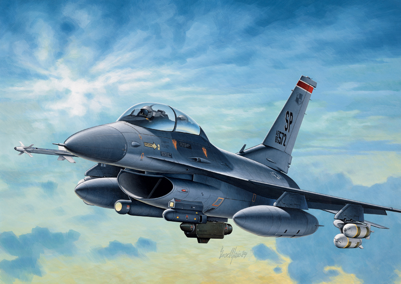 Fotografie Model Kit letadlo 0188 - F-16C/D NIGHT FALCON (1:72)