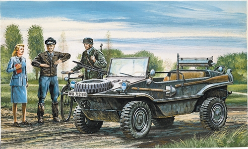 Fotografie Model Kit military 0313 - Kfz. 69 SCHWIMMWAGEN (1:35)