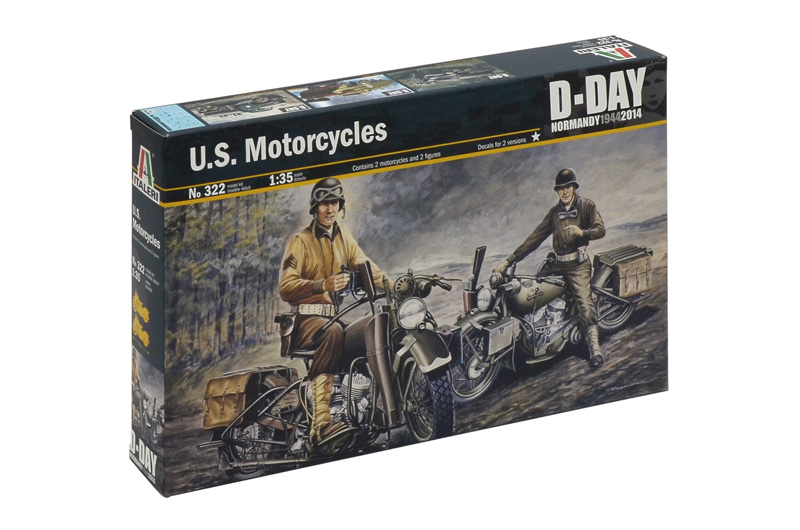 Fotografie Model Kit military 0322 - U.S. MOTORCYCLES WW2 (1:35)