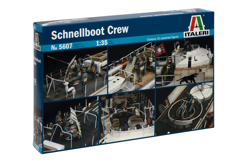 Fotografie Model Kit figurky 5607 - SCHNELLBOOT CREW (1:35)