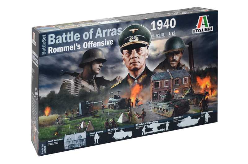 Fotografie Model Kit diorama 6118 - WWII BATTLESET - Battle of Arras 1940 - Rommel's Offensive (1:72)