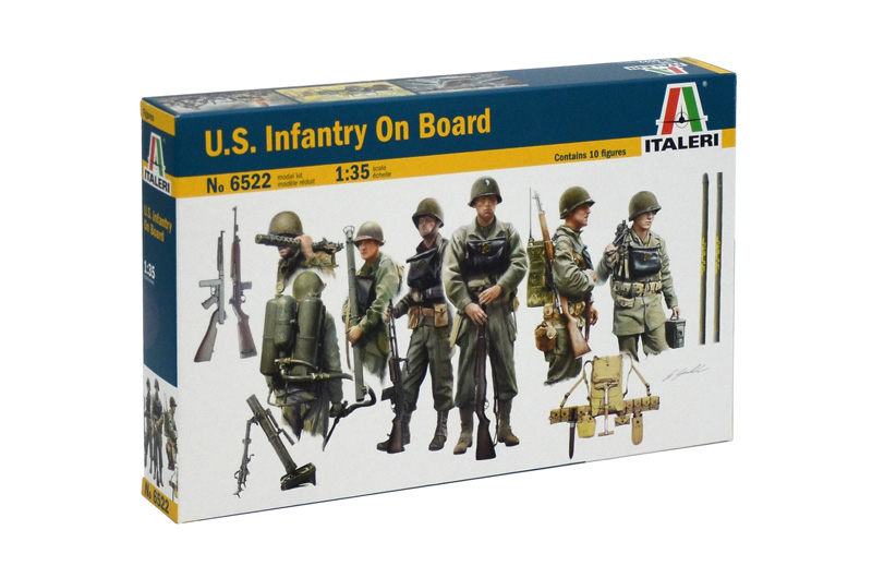 Fotografie Model Kit figurky 6522 - U.S. INFANTRY ON BOARD (1:35)