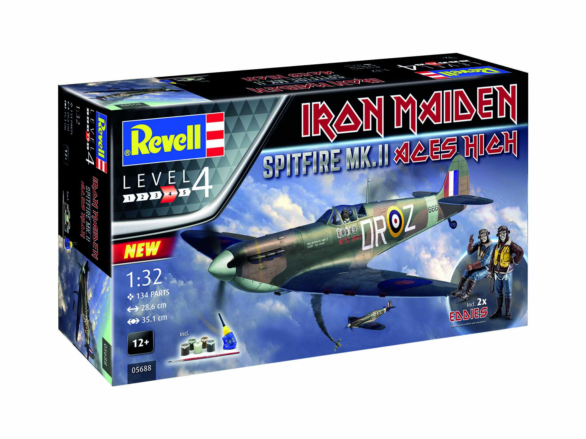 Fotografie Gift-Set letadlo 05688 - Spitfire Mk.II "Aces High" Iron Maiden (1:32)