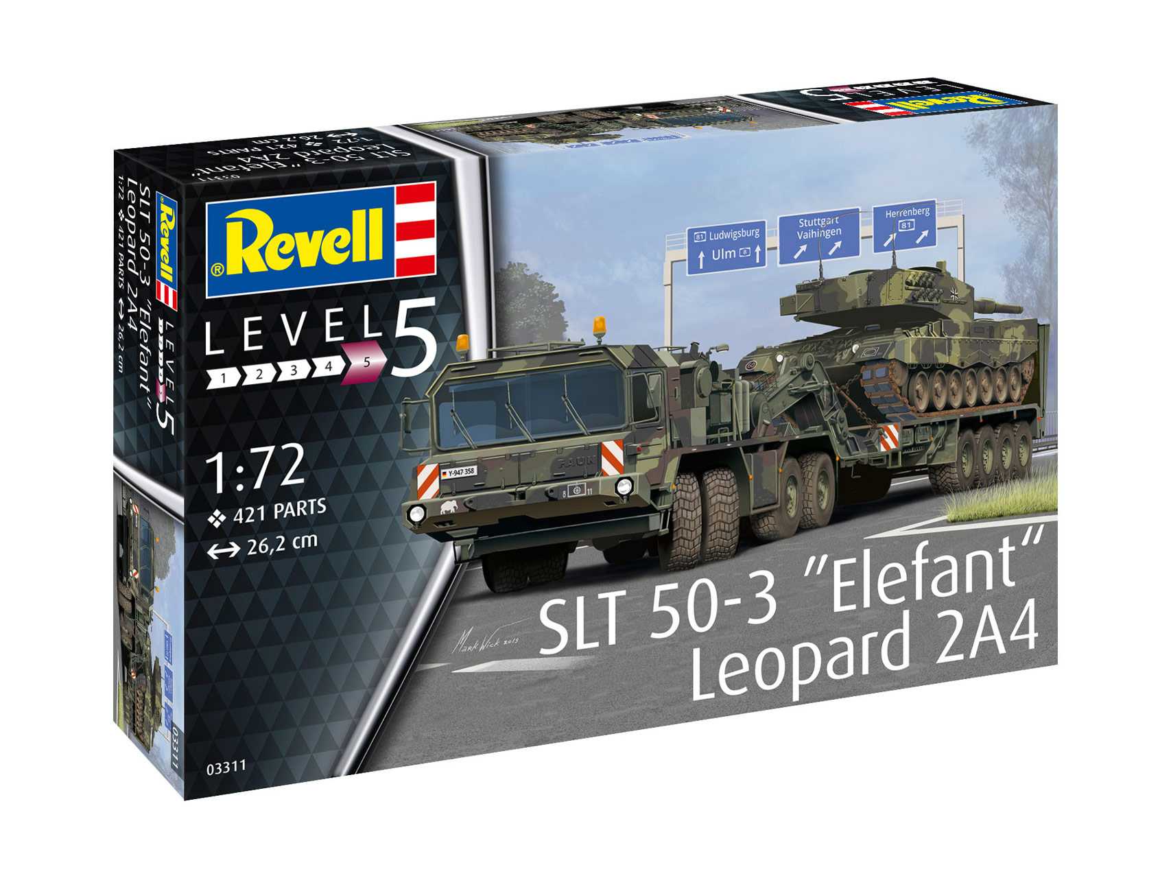 Fotografie Plastic Modelkit military 03311 - SLT 50-3 "Elefant" + Leopard 2A4 (1:72)
