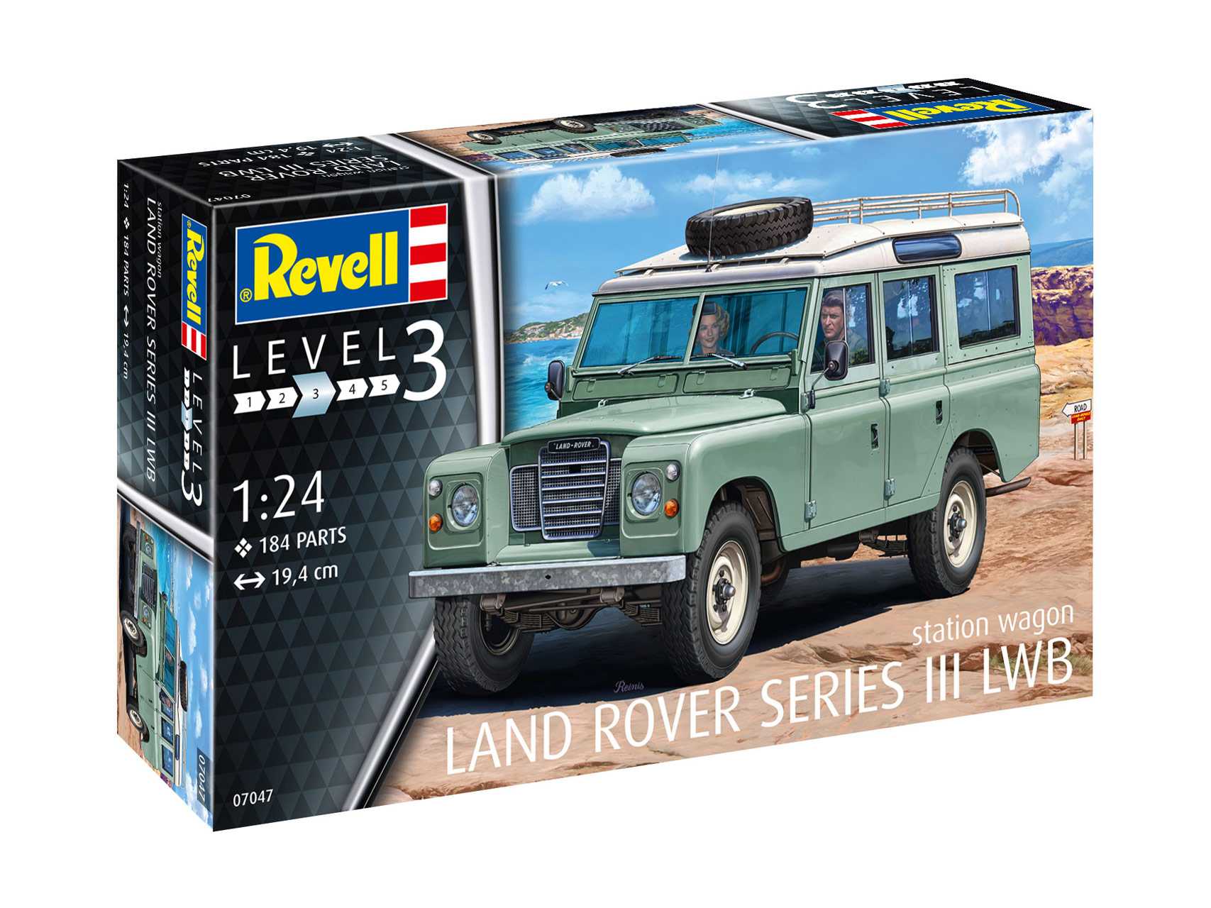 Plastic ModelKit auto 07047 - Land Rover Series III (1:24)