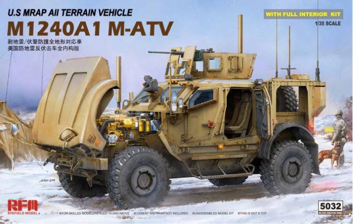 Fotografie 1/35 U.S MRAP All Terrain Vehicle M1240A1 M-ATV with full interior