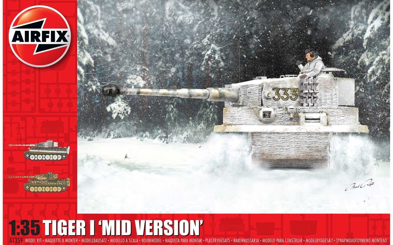 Classic Kit tank A1359 - Tiger-1, Mid Version (1:35)