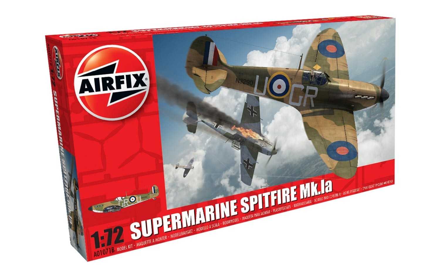 Classic Kit letadlo A01071B - Supermarine Spitfire Mk.Ia (1:72)