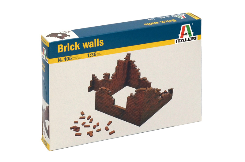 Fotografie Model Kit budova 0405 - BRICK WALLS (1:35)