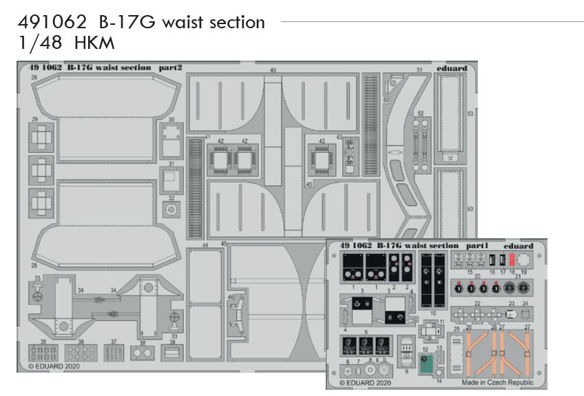 1/48 B-17G waist section (HKM)