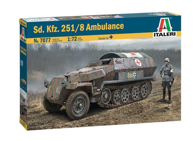 Fotografie Model Kit military 7077 - Sd.Kfz. 251/8 Ambulance (1:72)