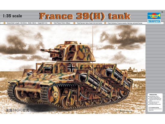 1/35 France 39(H) tank SA 38 37mm
