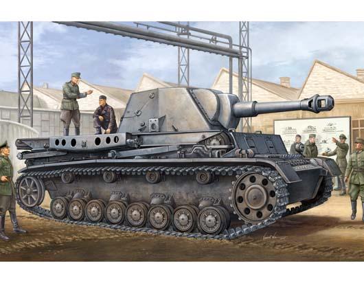 Fotografie 1/35 Heuschrecker Ivb "Grasshopper" 10,5cm L/28