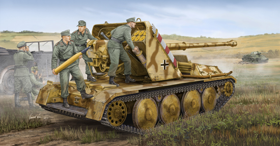 Fotografie 1/35 8,8CM PAK-43 Waffentrager