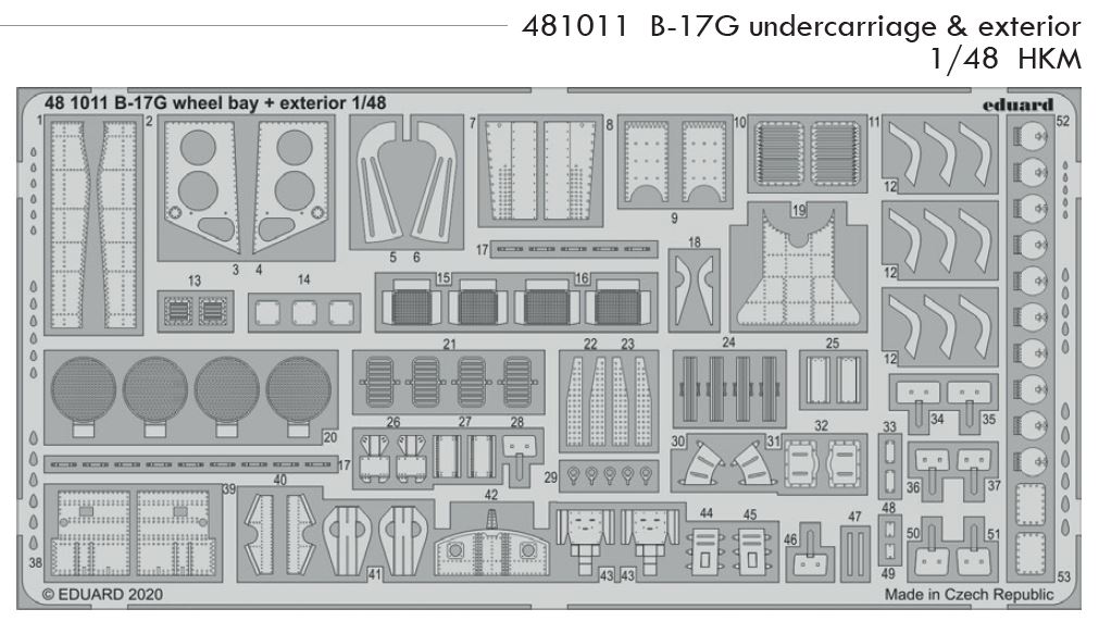 1/48 B-17G undercarriage & exterior (HKM)