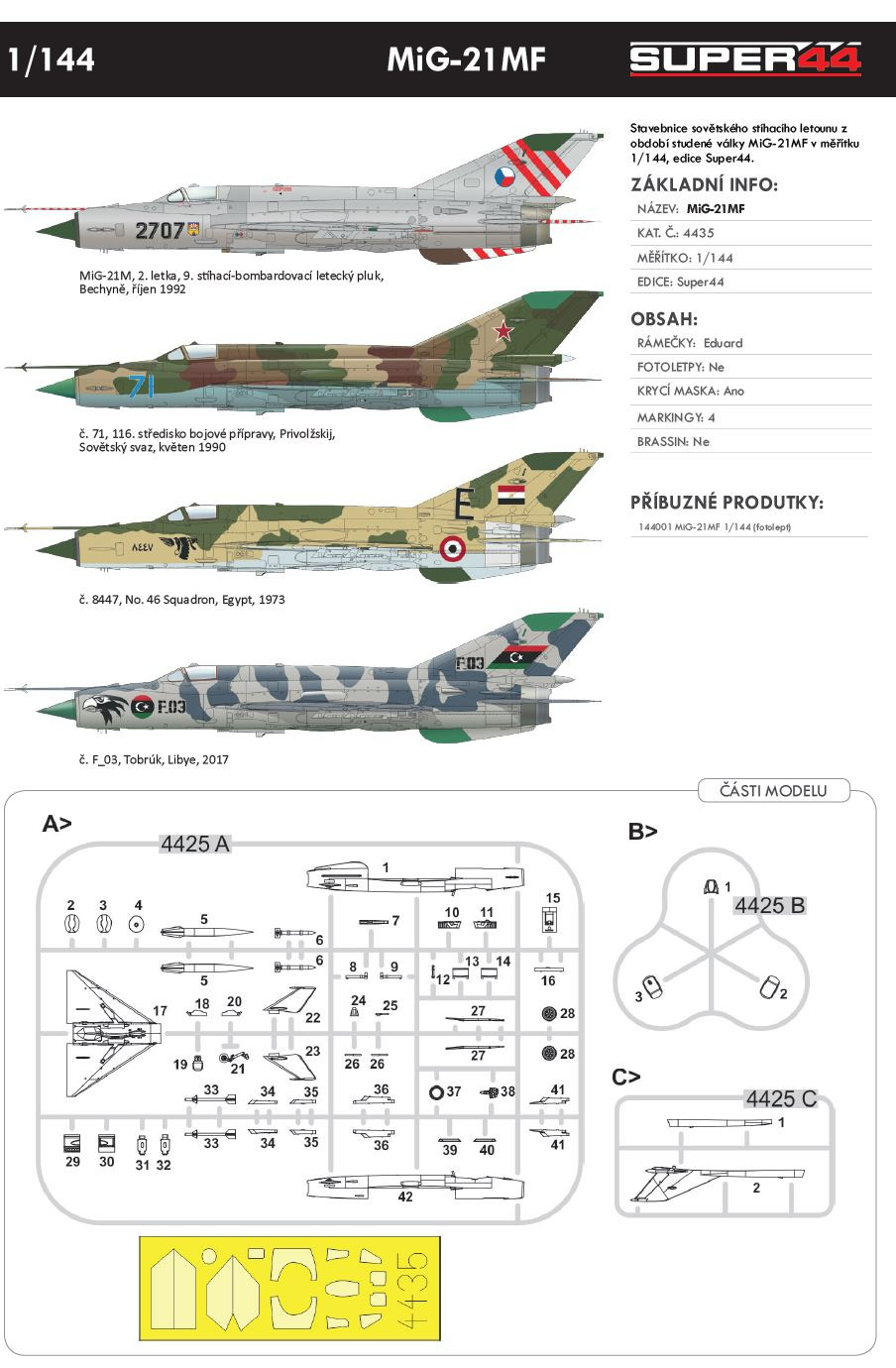 Fotografie 1/144 MiG-21MF