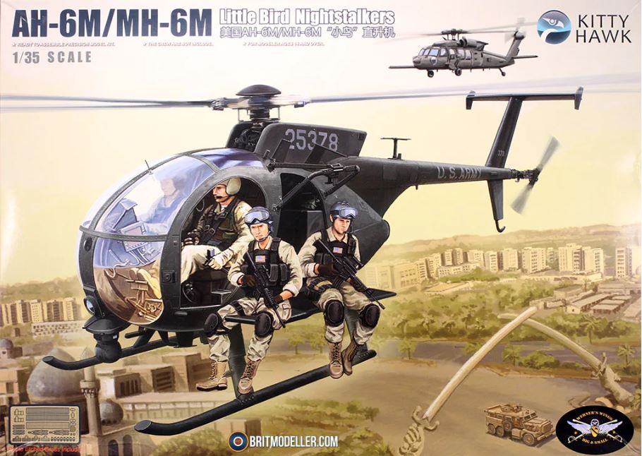 1/35 AH-6M/MH-6M Little Bird with 6 resin figures