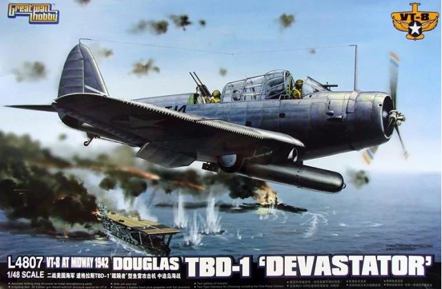 1/48 VT-8 AT Midway 1942 Douglas TBD-1 'Devastator'