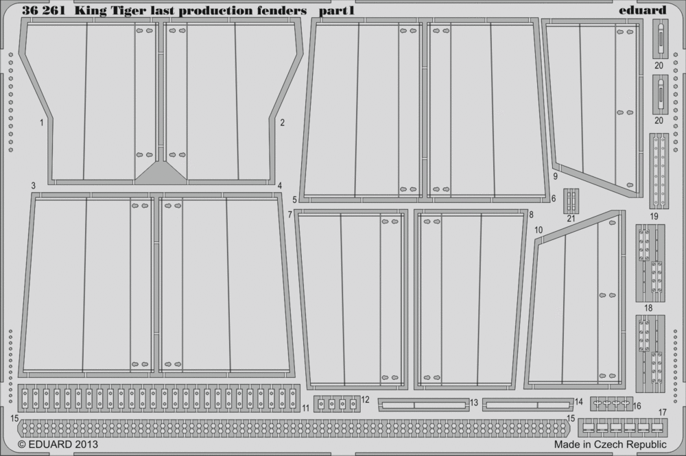 1/35 King Tiger last production fenders (ACADEMY)