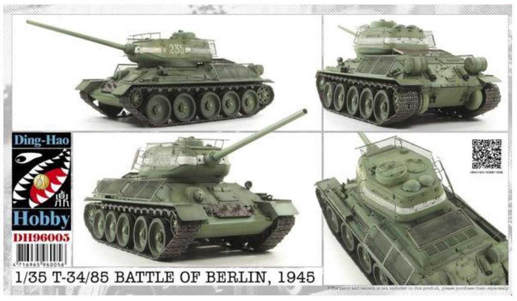 1/35 T-34/85 Battle of Berlin 1945 w/ Bedspring Armor