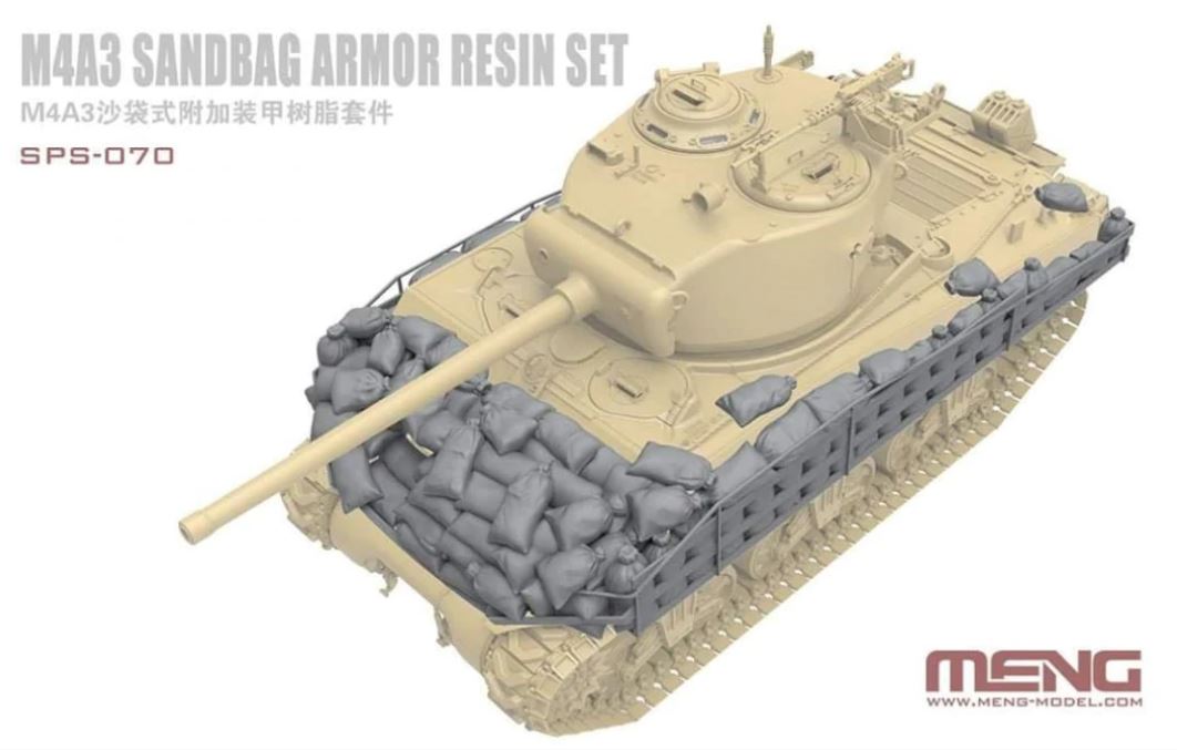 1/35 M4A3 Sandbag Armor Resin Set