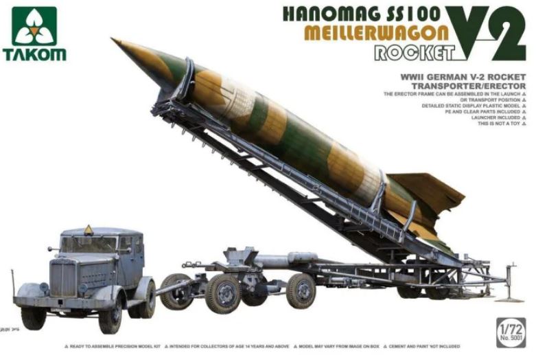 Fotografie 1/72 V-2 Rocket, Hanomag SS100 & Meillerwagen