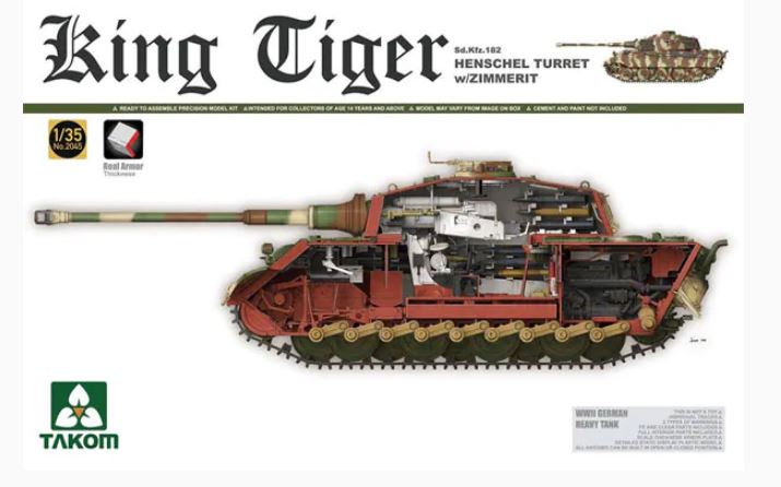 1/35 SdKfz. 182 King Tiger Henschel Turret w/Zimmerit