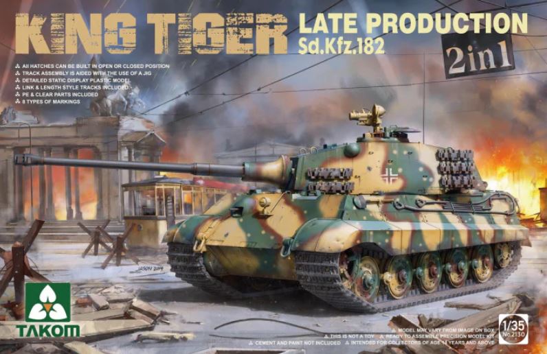 1/35 Sd.Kfz. 182 King Tiger Late Production 2 in 1