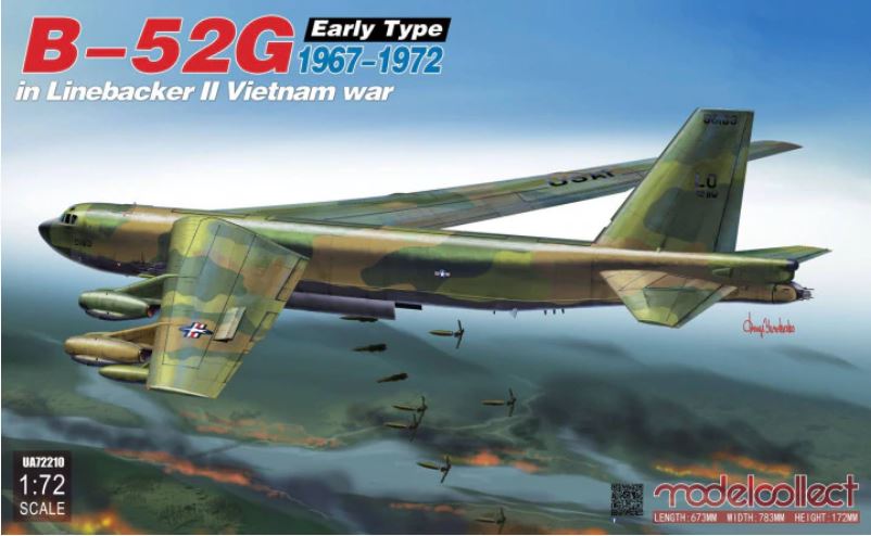 1/72 Boeing B-52G Stratofortress Early Type 1967-1972 in Linebacker II Vietnam War